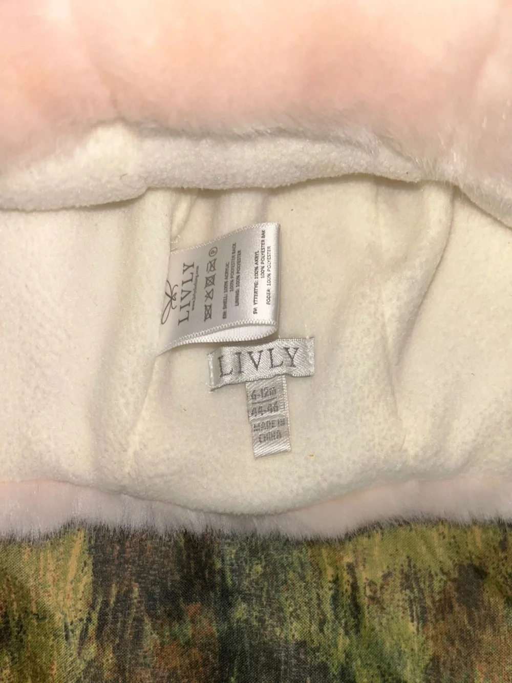 LIVLY Pink Faux Fur Warm Plush Bear Ears Premium Winter Trapper Hat Sz. 6-12m